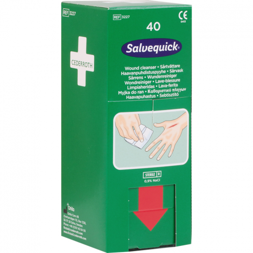 Salvequick Wundreinigungstuch 1009301 40St.,