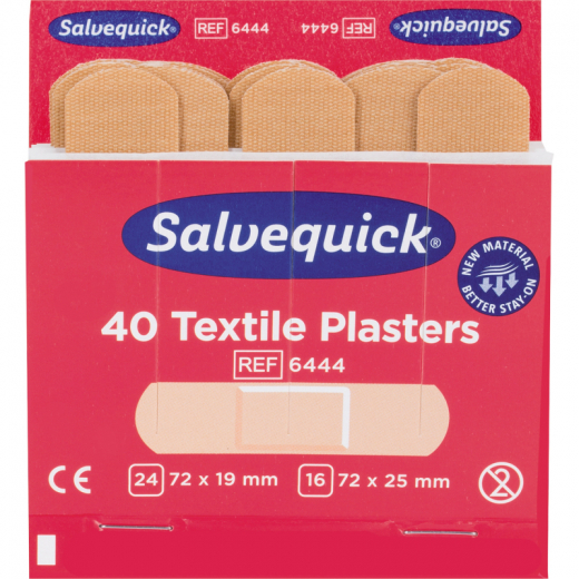 Salvequick Pflasterstrip Refill 6444 40 St./Pack., - 605801