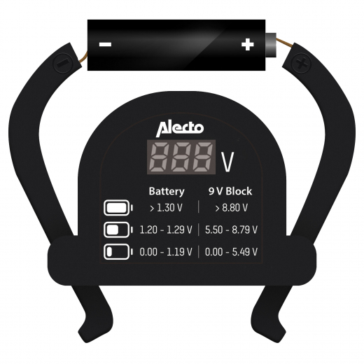 Alecto Batterietester Universal BTT-2, - 190026800