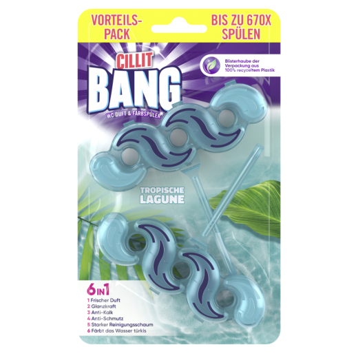 CILLIT BANG Duftspüler 6in1 3116707 Tropische Lagune 2St., - 495065100
