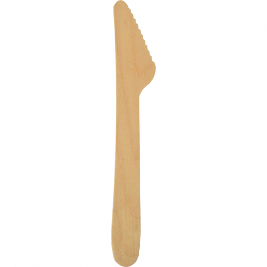 PAPSTAR Messer Pure 18200 16,5cm Holz 100 St./Pack., - PAS18200