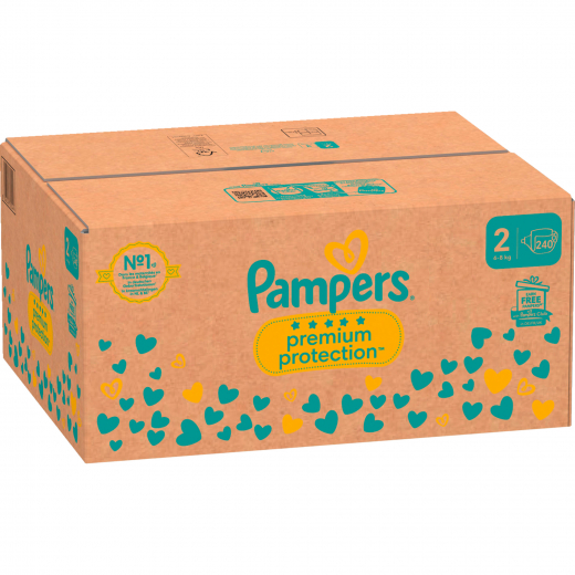 Pampers Windel Premium Protection 40705544 Gr.2 Mini 240St., - 194010600