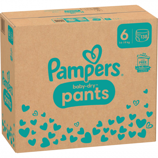 Pampers Pants Baby Dry 40710791 Gr.6 Extra Large 138St., - 194011900