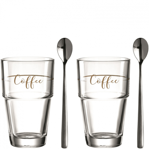 LEONARDO Latte machiato set 43477,