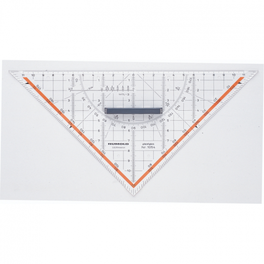 RUMOLD Zeichendreieck 1054 25cm Acrylglas transparent,