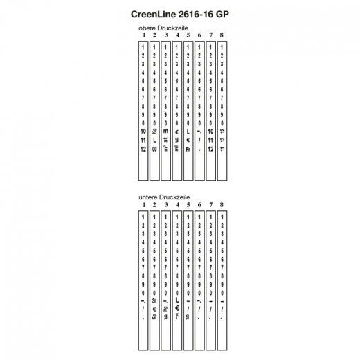 CreenLine Handauszeichner CL 26.16 ACL-14202616-16 mit 8 Druckstellen, - 164477100