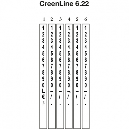 CreenLine Preisauszeichner-Set 6.22 ACL-SET14000622, - 164477400