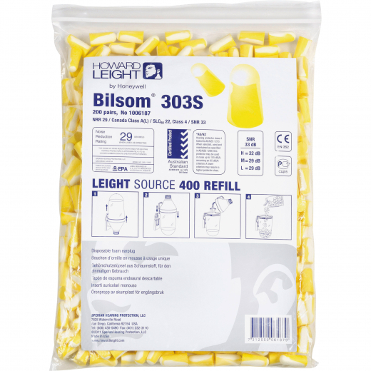 Howard Leight Gehörschutzstöpsel 1006187 Refill 33dB 200 Paar/Pack., - 195020600