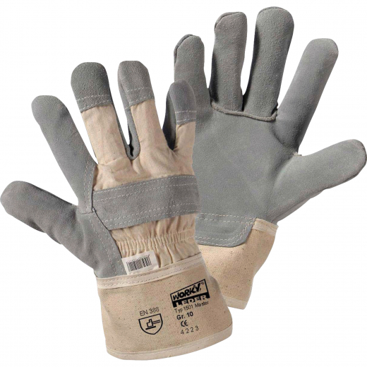 WORKY Handschuh MASTER 1501 Rindspaltleder Gr 10 XL ws 1 Paar,