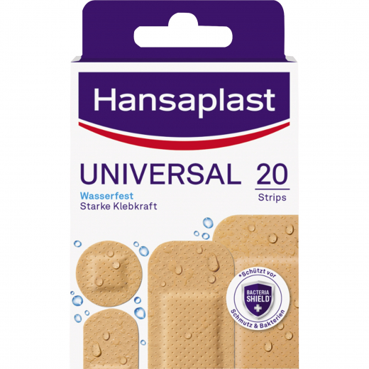 Hansaplast Pflasterstrip UNIVERSAL 1009266 4Größen 20 St./Pack., - 195070200