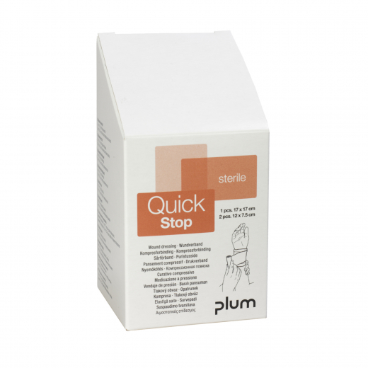 PLUM Wundverband QuickStop 5152 sort. 3St.,