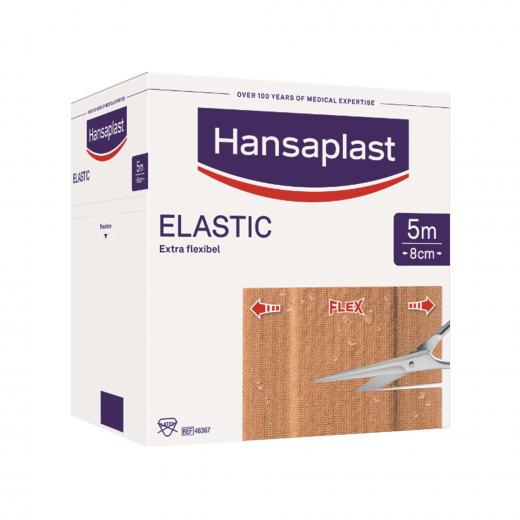 Hansaplast Pflaster ELASTIC 1009243 8cmx5m, - 195089000