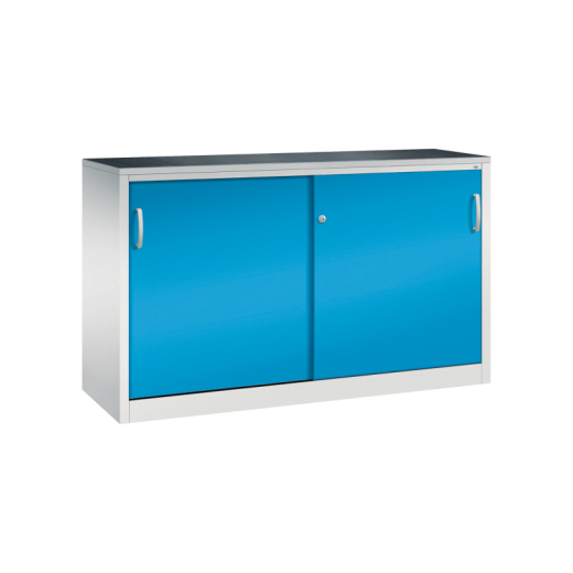 C+P Schwerlastschrank 2156092S10002 Schiebetür 1000x1600x500mm lgr/lbl,