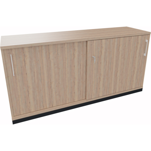 Schiebetürenschrank 2OH B1600xT442xH781mm si/Eiche Nat, - 820112571