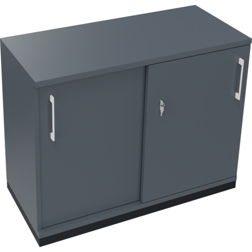 Schiebetürenschrank 2OH B1000xT442xH781mm an/Lavagrau,