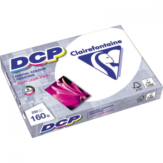 Clairefontaine Farblaserpapier DCP 1842C DIN A4 160g ws 250 Bl./Pack., - CLA1842C