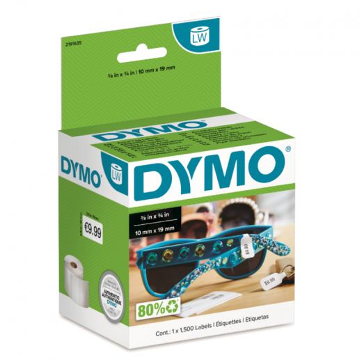 DYMO Etikett für LabelWriter 2191635 54x11mm ws 1500St, - 133020201