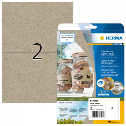 HERMA Etikett Silphie 10757 210x148mm br 40St.,