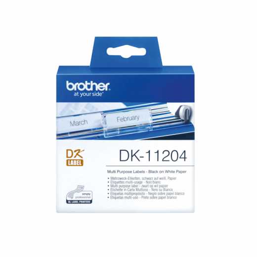 Brother Etikett QL-500 DK11204 17x54mm weiß,