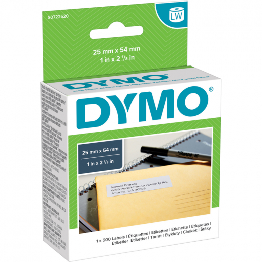 DYMO Adressetikett S0722520 54x25mm weiß 500 St./Rl., - DYMS0722520