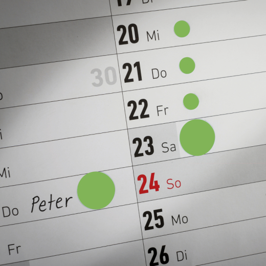 Avery Zweckform Markierungspunkt  3149 12mm leuchtgrün 270 St./Pack., - 72003149