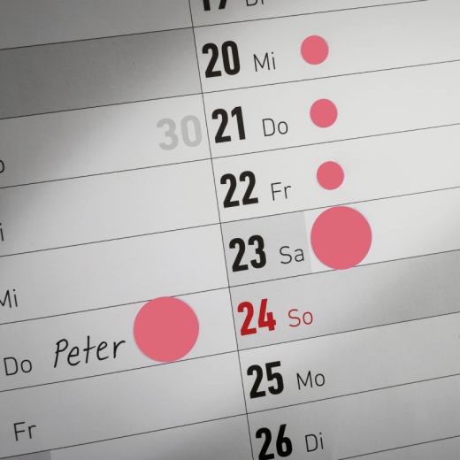 Avery Zweckform Markierungspunkt 3147 12mm leuchtrot 270 St./Pack., - 7203147