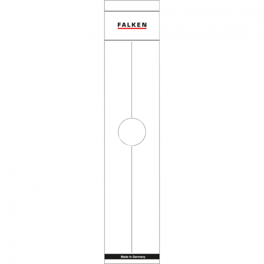 Falken Ordnerrückenschild 11287067 70mm weiß 10 St./Pack.,