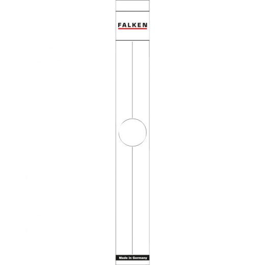 Falken Ordnerrückenschild 11287075 50mm weiß 10 St./Pack.,