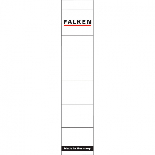 Falken Ordneretikett 80037765 schmal/kurz sk weiß 10 St./Pack.,