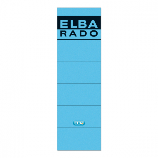 ELBA Ordneretikett 100420952 breit/kurz sk blau 10 St./Pack., - ELB04617BL