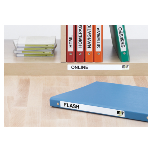 HERMA Ordneretiketten 5119 DIN A4 192x25,4mm weiß 250 St./Pack, - HER5119