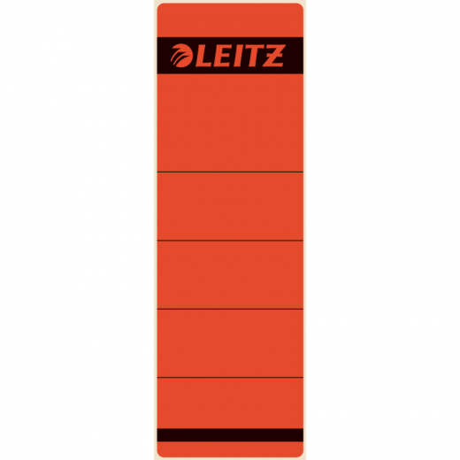 Leitz Ordneretikett 16420025 kurz/breit Papier rot 10 St./Pack., - LEI1642RT