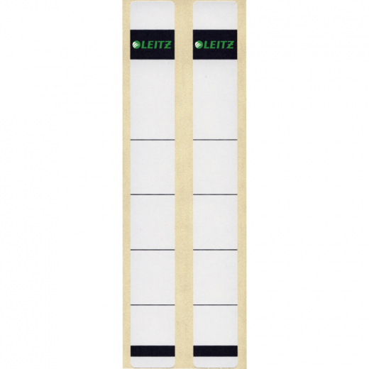 Leitz Ordneretikett 16460085 kurz/ extra schmal Papier gr 10 St./Pack., - LEI1646WS