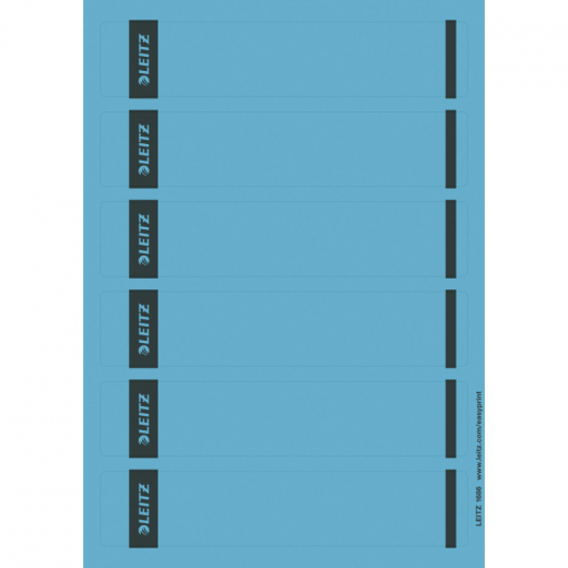 Leitz Ordneretikett 16862035 kurz/schmal Papier bl 150 St./Pack., - LEI16862BL