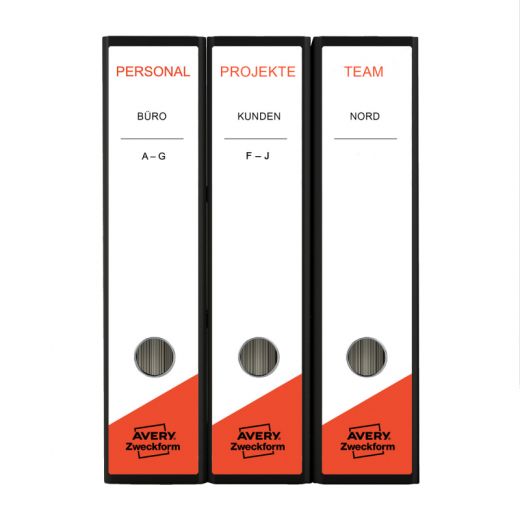 Avery Zweckform Ordneretikett L6059-25 59x297mm ws 90 St./Pack., - ZWEL605925