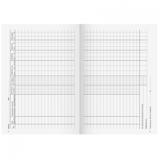 BRUNNEN Fahrtenbuch 1010150 DIN A5 16Blatt sortiert, - 114003899