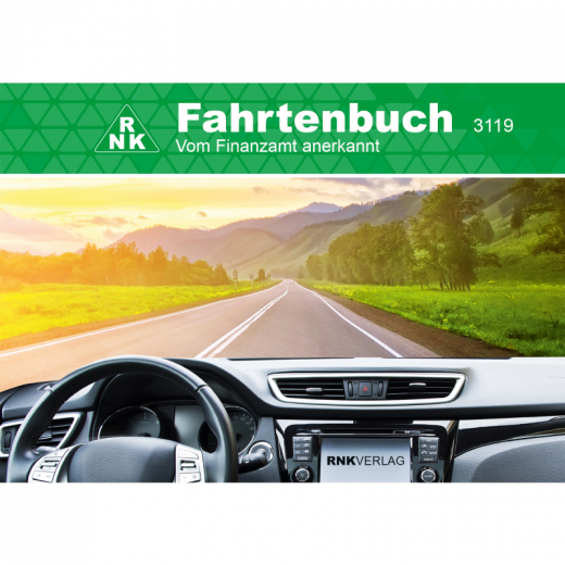 RNK Fahrtenbuch 3119 für PKW DIN A6 quer 32Blatt, - RNK3119