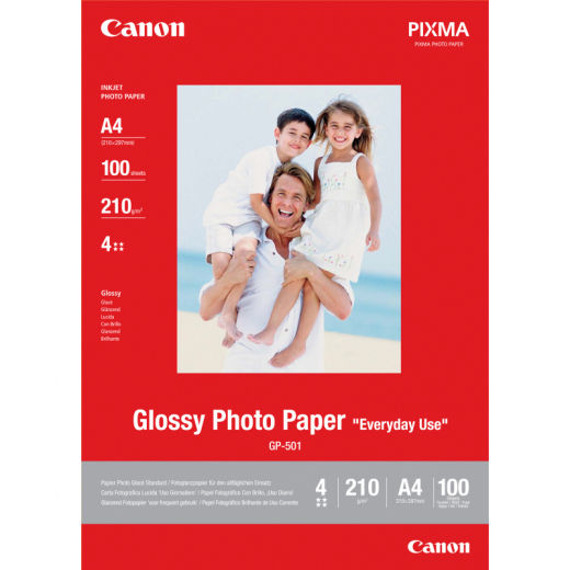 Canon Fotopapier GP501 0775B001 DIN A4 200g/m2 weiß 100 Bl./Pack., - CAN0775B001