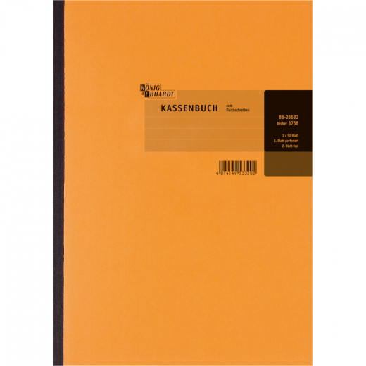 König & Ebhardt Kassenbuch 8626532 DIN A4 Bruttoverbuchung, - 724465