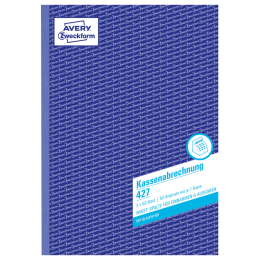 Avery Zweckform Kassenabrechnung 427 DIN A4 2x50Blatt,