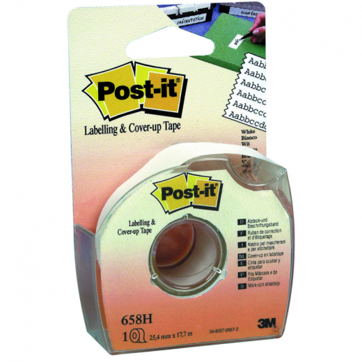 Post-it Korrekturband 658H 25,4mmx18m 8zeilig weiß, - 793715