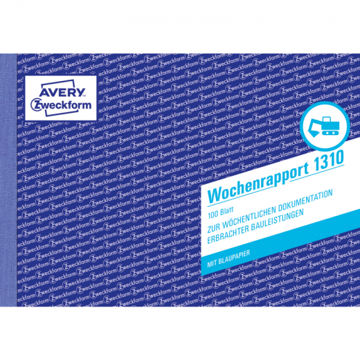 Avery Zweckform Wochenbericht 1310 DIN A5 100Bl., - ZWE1310