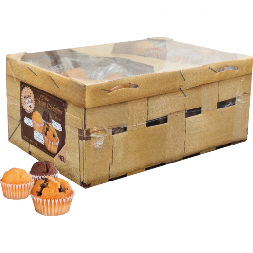 Hellma Gebäck Mini Muffin im Körbchen 60114800 14g 60 St./Pack., - 492044200