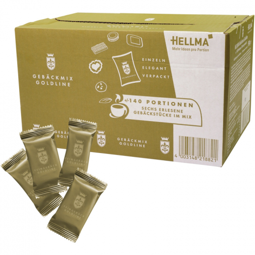 Hellma Gebäckmischung Goldline 60121882 140 St./Pack., - 945545