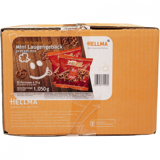 Hellma Gebäck Mini Laugengebäck 70101516 15g 70 St./Pack., - HEM70101516