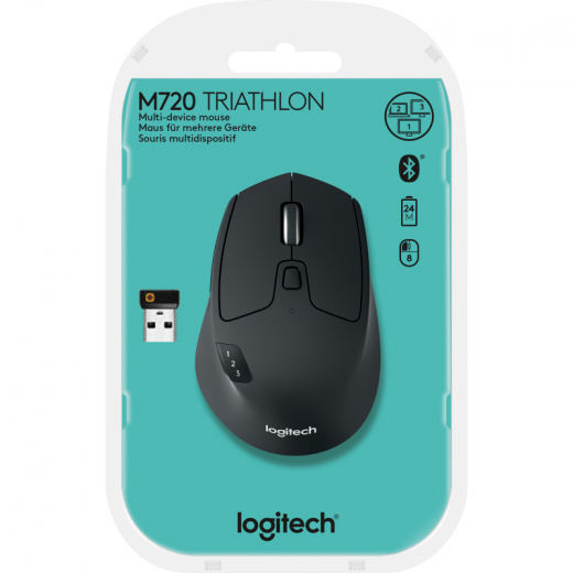 Logitech Maus M720 910-004791 Bluetooth schwarz, - 204517023