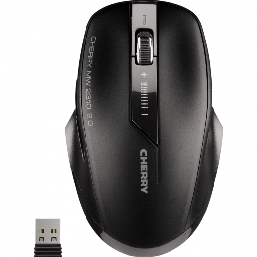 CHERRY Optische Maus MW 2310 JW-T0320 kabellos USB 5Tasten sw, - 218238