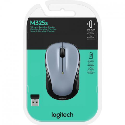 Logitech Maus M325s 910-006813 optisch light silver, - 785090588