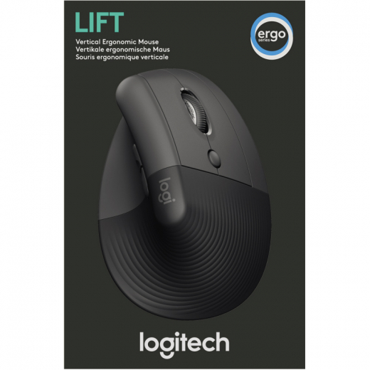 Logitech Maus Lift 910-006474 vertical right sw, - 785098190