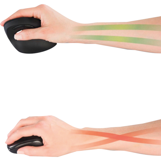 Hama Funkmaus EMW-500 ergonomisch 00182697 Linkshänder 6Tasten sw,